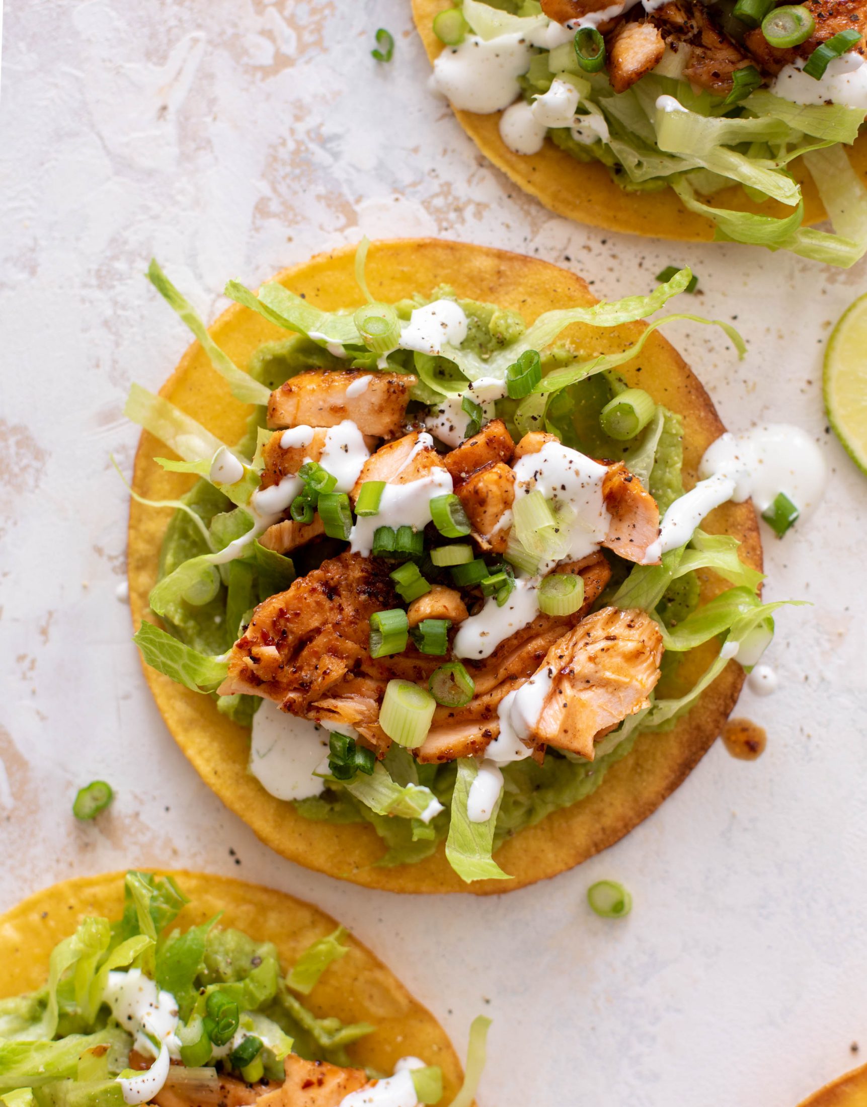 chili lime salmon tostadas