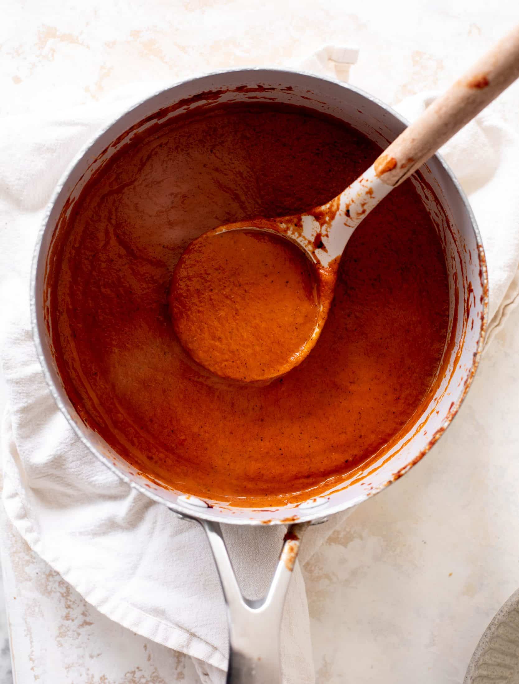 tomato soup with crispy quinoa